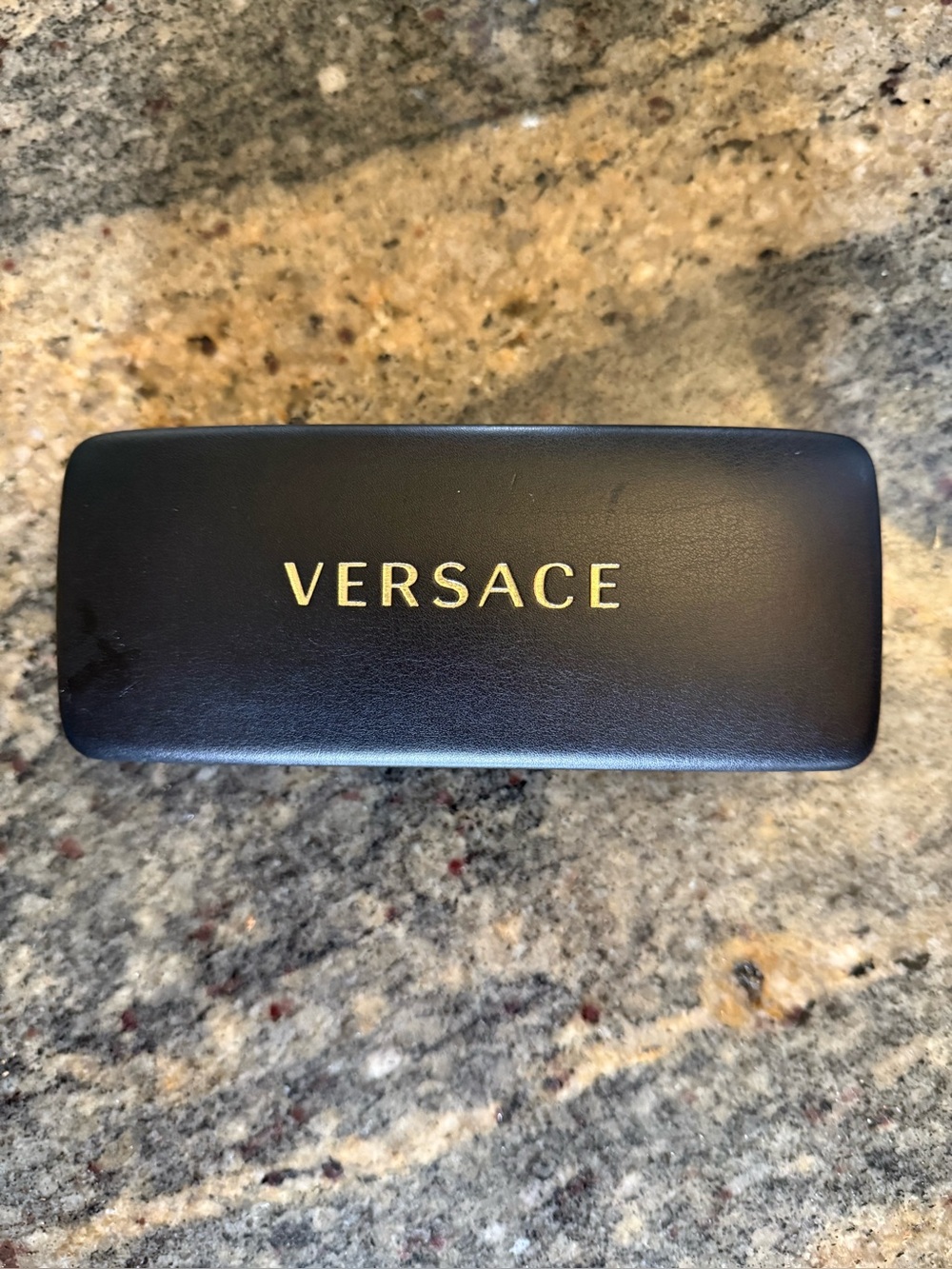 Versace eyeglasses/sunglasses hard case. NEW with sealed original cleaning cloth
